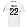 Camiseta de fútbol Real Madrid Rudiger 22 Primera Equipación 2024-25 - Hombre